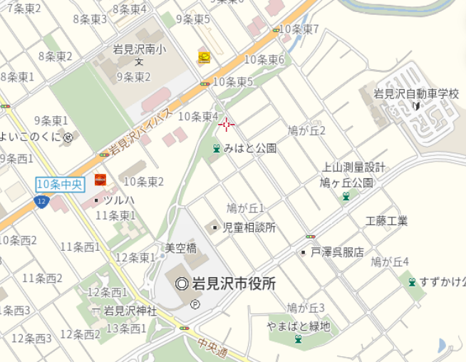 岩見沢市鳩が丘１丁目